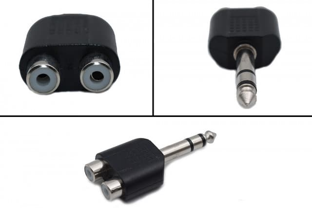 Stereo Adapter 6.35mm M na 2RCA Ž Kettz MC48  01R002