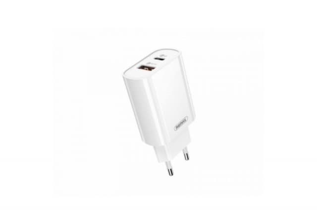 Strujni punjač 3.0 + PD Fast Charger RP-U37 18W beli