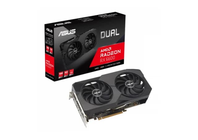 Grafička karta ASUS RX6600 DUAL-RX6600-8G V2 AMD/8GB/GDDR6/128bit/crna