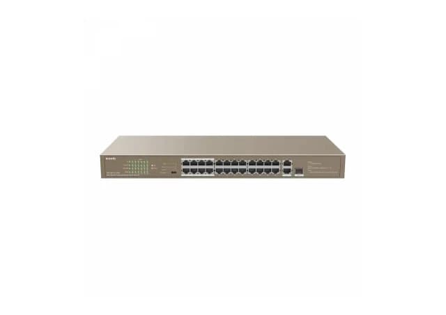 Svič 10/100 24-port PoE+2GE/1SFP Port Tenda TEF1126P-24-250W