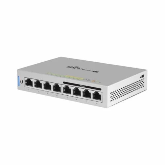 UBIQUITI 8-Port Fully Managed Gigabit Switch with 4 IEEE 802.3af Includes 60W Power Supply, EU