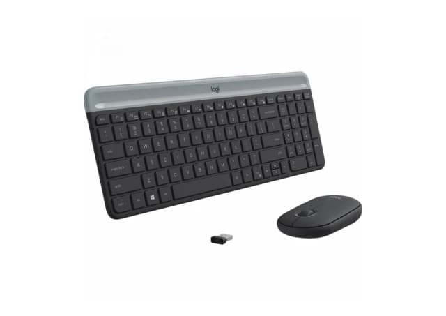 Tast+Mis USB Wireless Logitech MK470 Slim Wireless Combo Graphite US