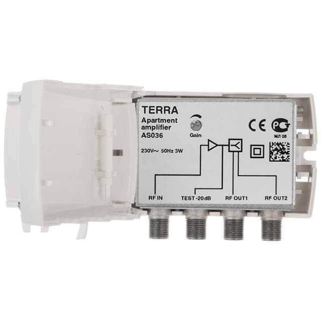 Terra Electronic Pojačavač , dva izlaza,  47- 862 MHz, 23dB - AS036