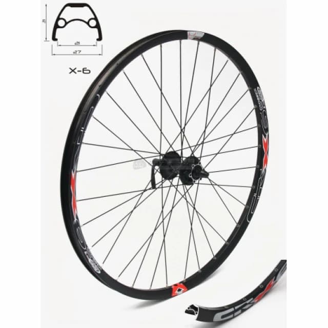 CROSSER prednji točak X-6 28quot 32H sa Shimano M475BL glavomcrna sa ajletima za DISK kočnice