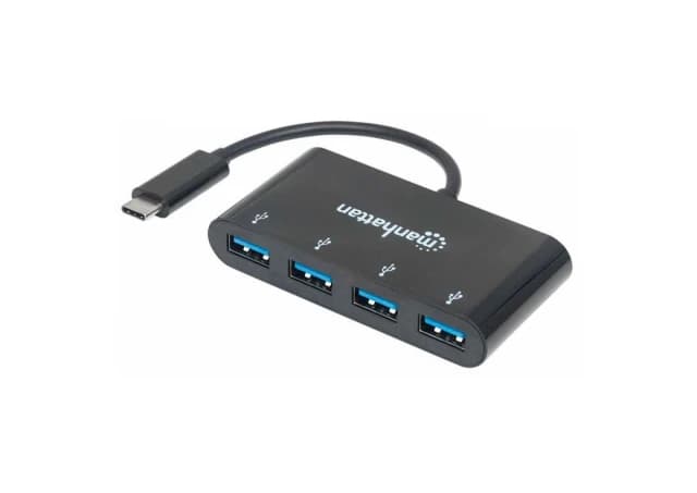 USB HUB USB C --> 4x USB 3.2, Bus Powered, Manhattan 162746