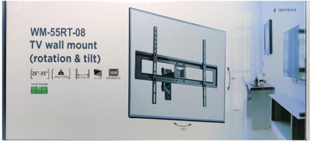 WM-55RT-08 ** Gembird rotate/tilt VESA max.40x40cm 26-55 max.45kg (1100) 43477