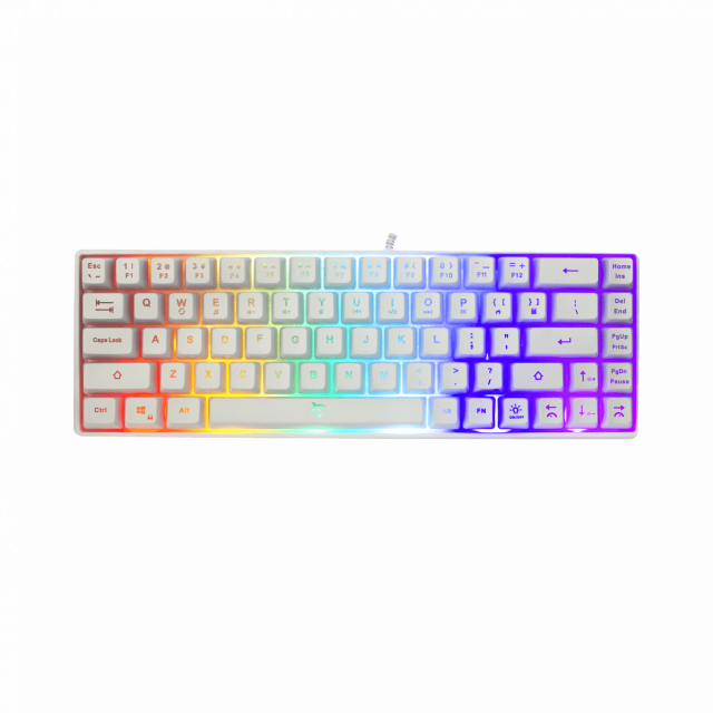 Žična gejmerska tastatura White SHARK GK 2201 RONIN Bela US