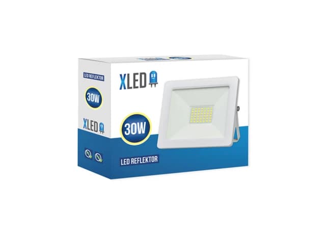 XLED 30W LED reflektor 6500K,2400Lm,AC220-240V,Beli