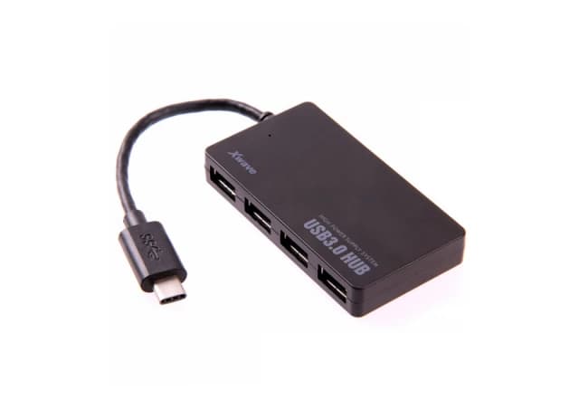 Xwave USB HUB C241 13cm,Tip-C na USB,4-port na USB3+3xUSB2.0