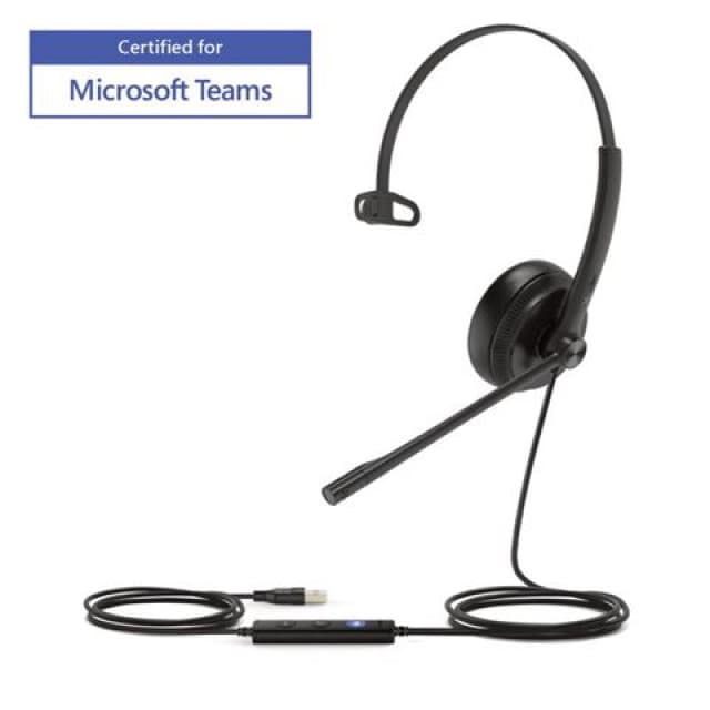 YEALINK Headset Wired UH38 Mono Teams - W/O BAT