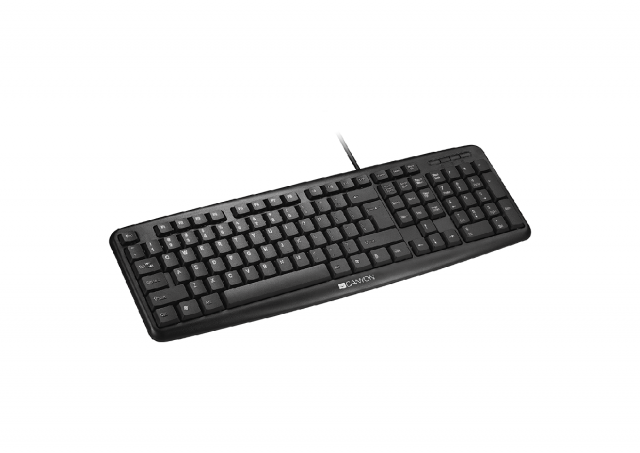 Tastatura Canyon KB-1 - USB, UK US, crna, CNE-CKEY01-UK/US