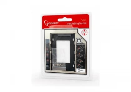 Gembird MF-95-02 Mounting Frame for 2.5'' HDD/SSD to 5.25'' Slim Bay (for drive up to 12.7 mm) Gembird MF-95-02 Mounting Frame for 2.5'' HDD/SSD to 5.25'' Slim Bay (for drive up to 12.7 mm)