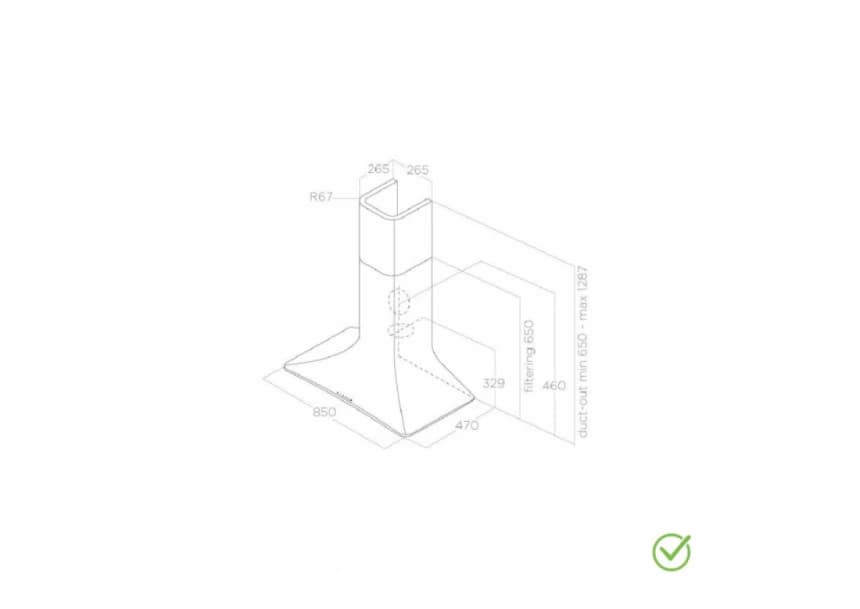 ELICA + Aspirator SWEET WHITE F/85 2 ELICA + Aspirator SWEET WHITE F/85 2