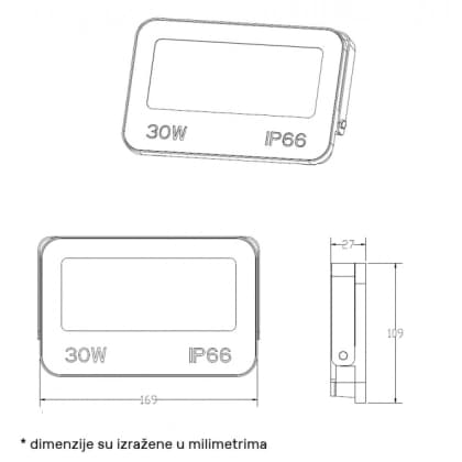 DAWN LED REFLEKTOR GN-FL913-30W CCT 3000lm 110° IP66 DAWN LED REFLEKTOR GN-FL913-30W CCT 3000lm 110° IP66