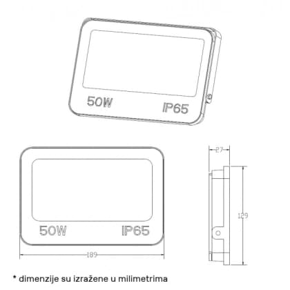 DAWN LED REFLEKTOR GN-FL913-50W CCT 5000lm 110° IP66 DAWN LED REFLEKTOR GN-FL913-50W CCT 5000lm 110° IP66