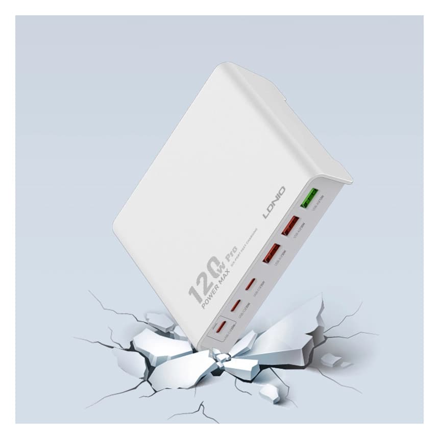 Kucni punjac LDNIO Super Fast Charger Q605 120W Pro beli 5 Kucni punjac LDNIO Super Fast Charger Q605 120W Pro beli 5