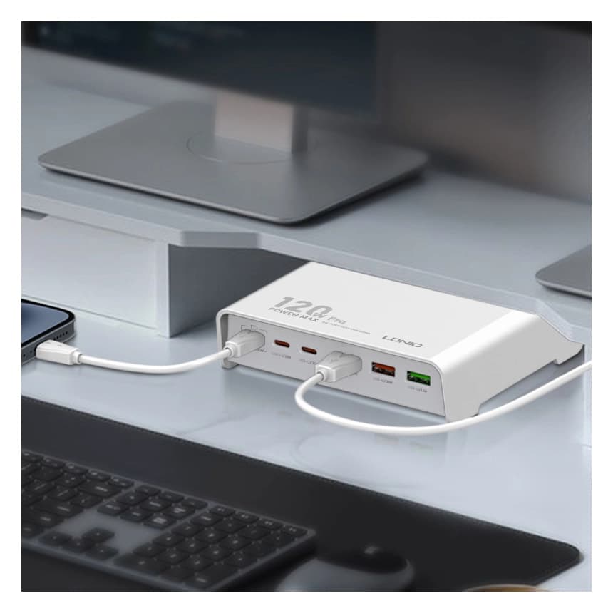 Kucni punjac LDNIO Super Fast Charger Q605 120W Pro beli 3 Kucni punjac LDNIO Super Fast Charger Q605 120W Pro beli 3