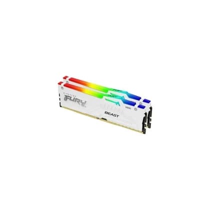 Memorija DDR5 32GB (2X16) 5200MHz Kingston Fury Beast White RGB XMP KF552C40BWAK2-32 Memorija DDR5 32GB (2X16) 5200MHz Kingston Fury Beast White RGB XMP KF552C40BWAK2-32