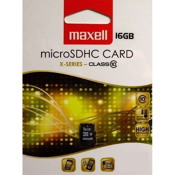 Maxell micro sdhc 16gb x-series+adapter, class 10 Maxell micro sdhc 16gb x-series+adapter, class 10