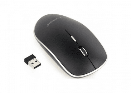 MUSW-4B-01 Gembird Bezicni mis 2,4GHz opticki USB 800-1600Dpi black 115mm, visina-30mm fok MUSW-4B-01 Gembird Bezicni mis 2,4GHz opticki USB 800-1600Dpi black 115mm, visina-30mm fok