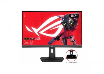 Monitor ASUS ROG XG27WCS 27"/VA,zakrivljen/2560x1440/180Hz/1msGtG/HDMI,DP,USB C/freesync/visina/crna Monitor ASUS ROG XG27WCS 27"/VA,zakrivljen/2560x1440/180Hz/1msGtG/HDMI,DP,USB C/freesync/visina/crna