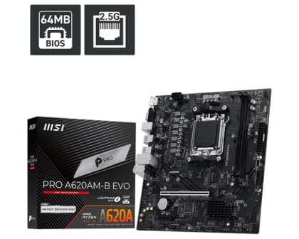MSI PRO A620AM-B EVO matična ploča MSI PRO A620AM-B EVO matična ploča