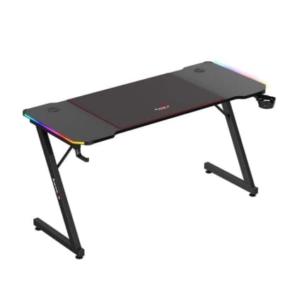 Huzaro Hero 3.3 Crni RGB Gaming sto 140x60cm Huzaro Hero 3.3 Crni RGB Gaming sto 140x60cm