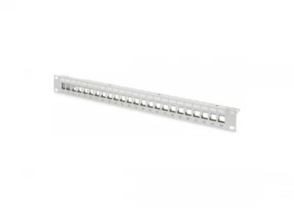 Patch panel sa 24 slota - bez modula Digitus siv Patch panel sa 24 slota - bez modula Digitus siv