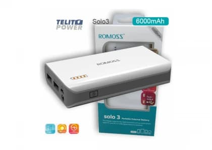 Power Bank Solo 3 ROMOSS 6000mAh Power Bank Solo 3 ROMOSS 6000mAh