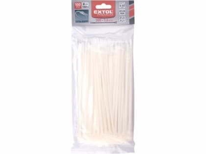 PVC VEZICE 205X3.6MM , 100KOM, BELE , EP PVC VEZICE 205X3.6MM , 100KOM, BELE , EP