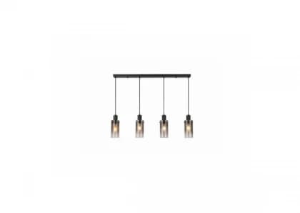 Rabalux Visilica Fumea E27 4x MAX 60W crna (72039) Rabalux Visilica Fumea E27 4x MAX 60W crna (72039)