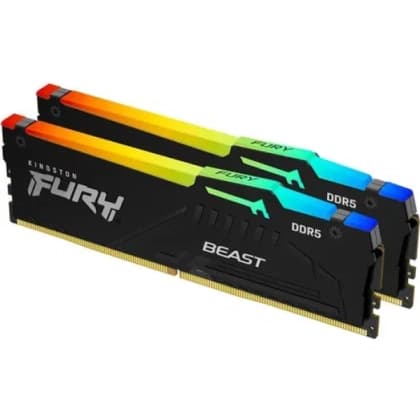 RAM DDR5 16GB (2x8GB) 6000MHz Kingston Fury Beast RGB KF560C36BBEAK2-16 RAM DDR5 16GB (2x8GB) 6000MHz Kingston Fury Beast RGB KF560C36BBEAK2-16
