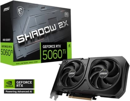 SVGA MSI RTX5060 Shadow 2X OC 8GB GDDR7 SVGA MSI RTX5060 Shadow 2X OC 8GB GDDR7