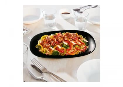 Tanjir LUMINARC Diwali crni oval 34cm Tanjir LUMINARC Diwali crni oval 34cm